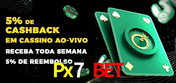 Promoções do cassino ao Vivo Px7 Bet